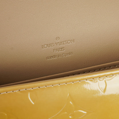Louis Vuitton Thompson Street Schultertasche aus gelbem Monogram Vernis Leder
