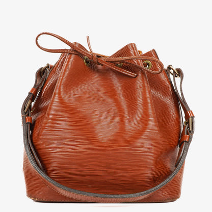 Louis Vuitton Petit Noe Schultertasche aus braunem Epi Leder