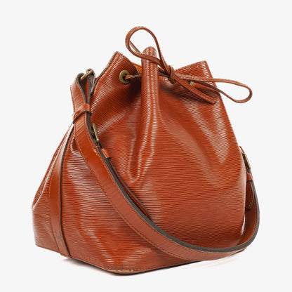 Louis Vuitton Petit Noe Schultertasche aus braunem Epi Leder