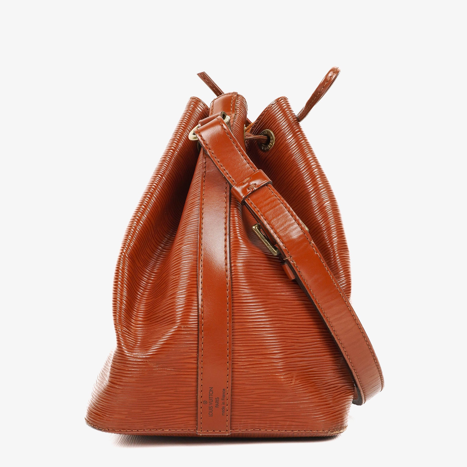 Louis Vuitton Petit Noe Schultertasche aus braunem Epi Leder