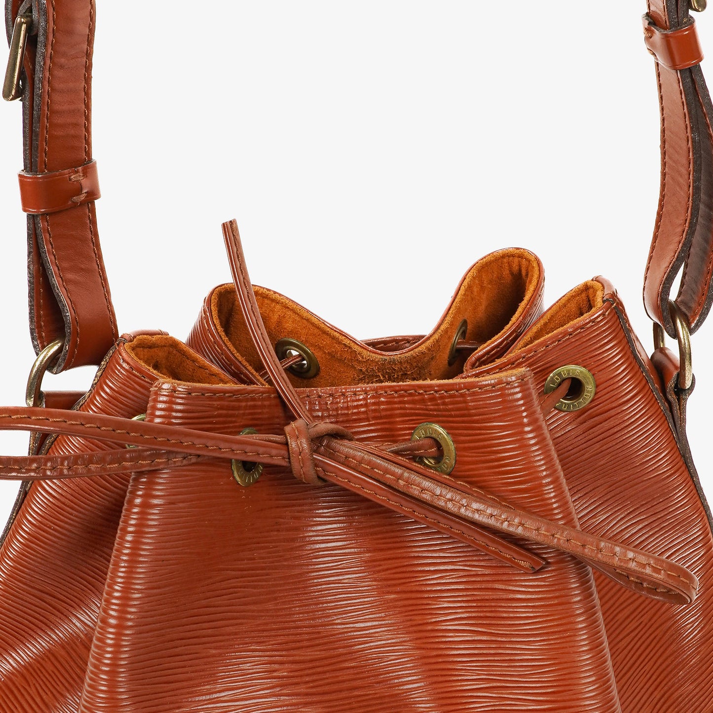 Louis Vuitton Petit Noe Schultertasche aus braunem Epi Leder