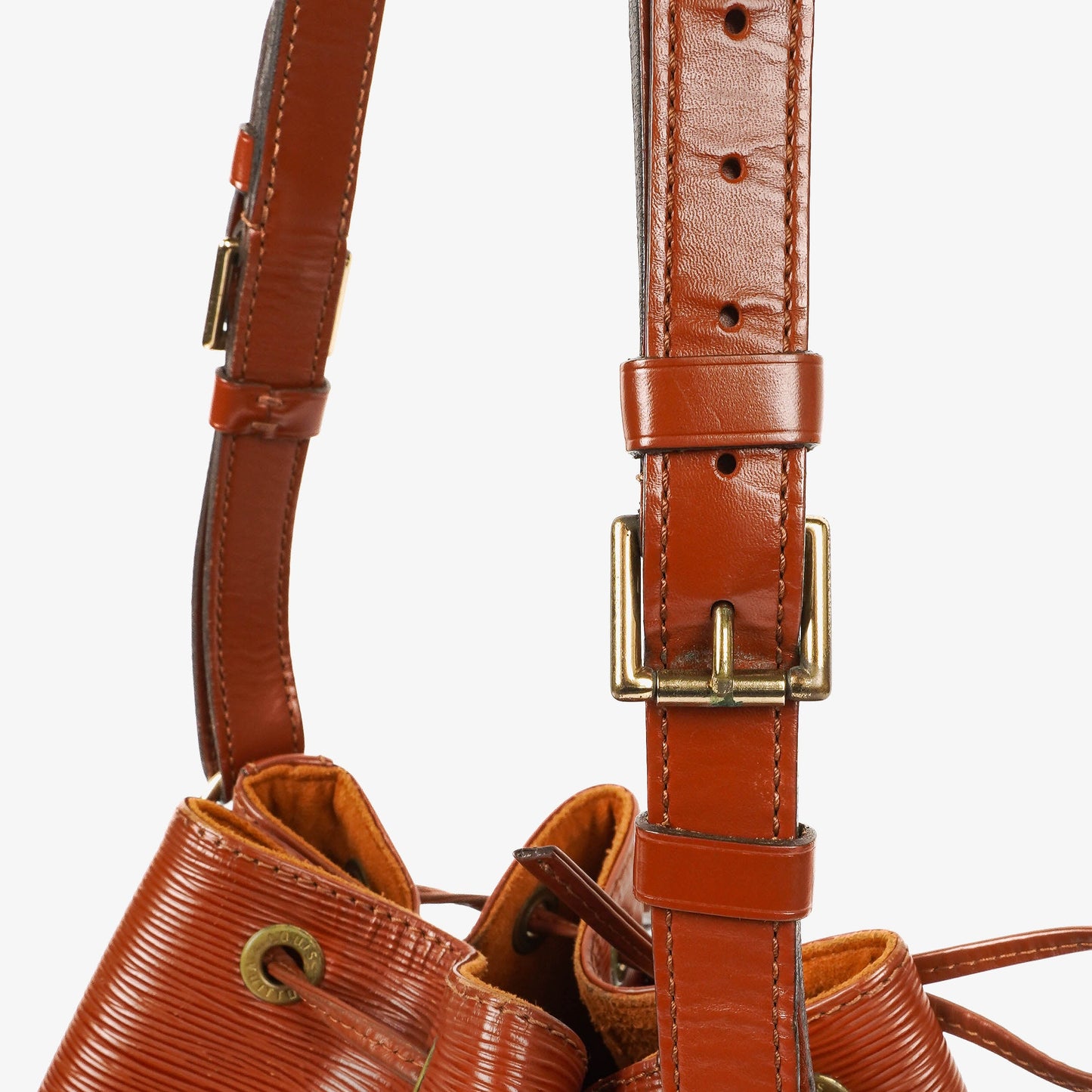 Louis Vuitton Petit Noe Schultertasche aus braunem Epi Leder
