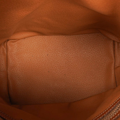 Celine Vintage Macadam Triomphe Bucket Bag mit Zugband in Braun