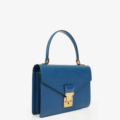 Louis Vuitton Concorde Tasche aus blauem Epi Leder