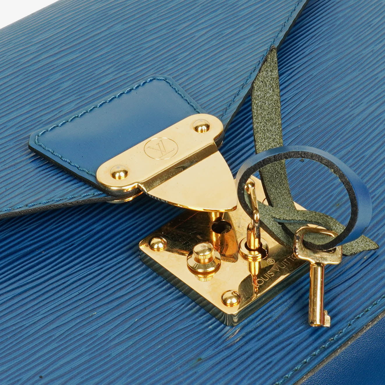 Louis Vuitton Concorde Tasche aus blauem Epi Leder