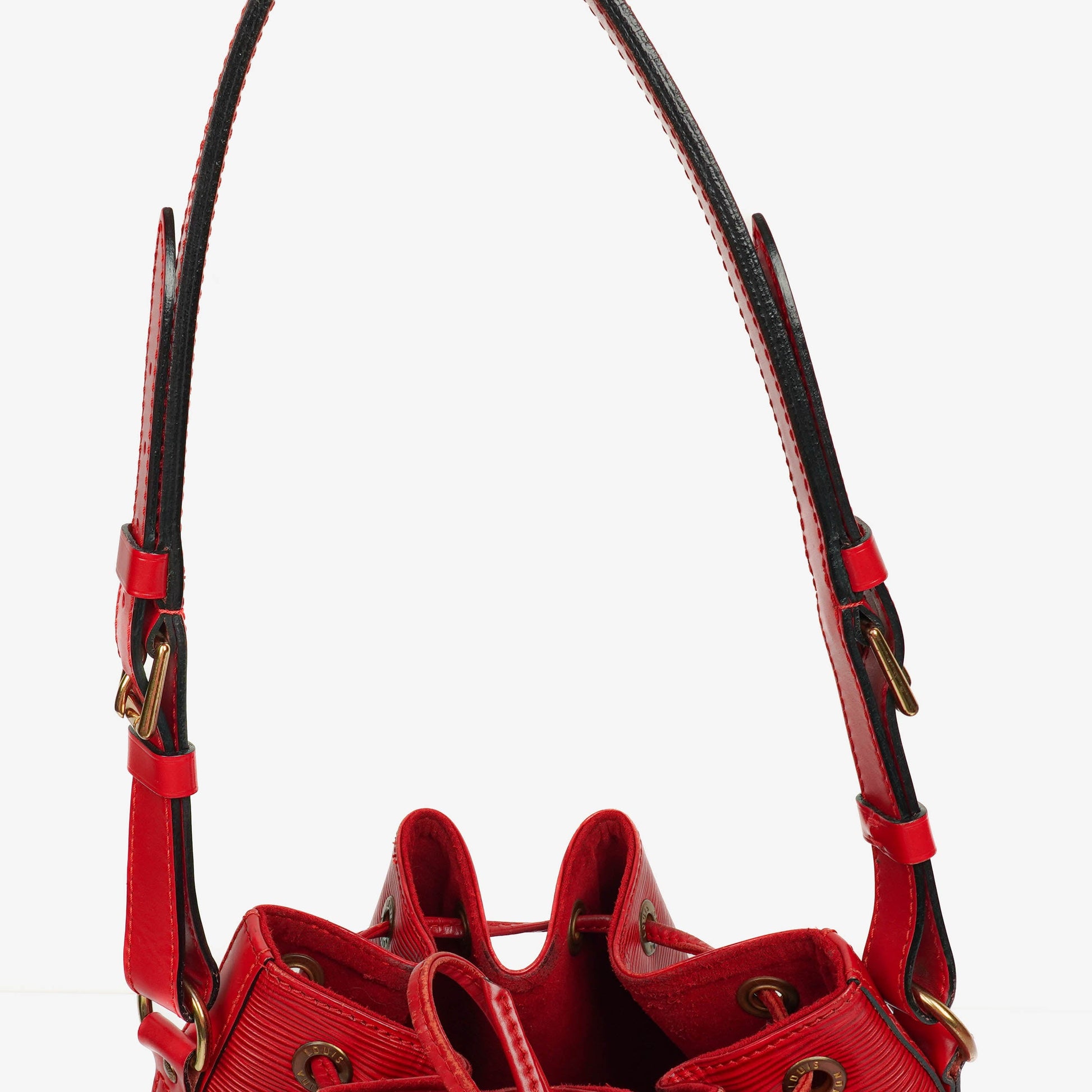 Louis Vuitton Petit Noé Schultertasche aus rotem Epi Leder