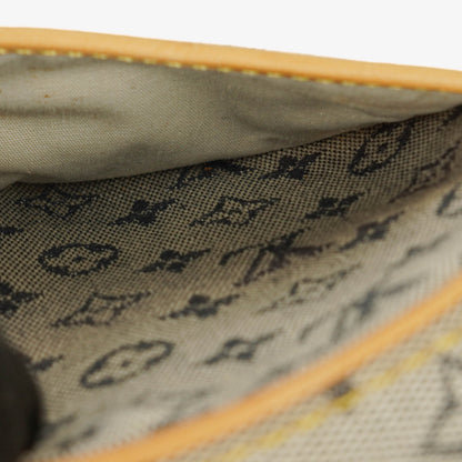 Louis Vuitton Mini Jeanne PM Schultertasche aus blauem Monogram Mini Lin
