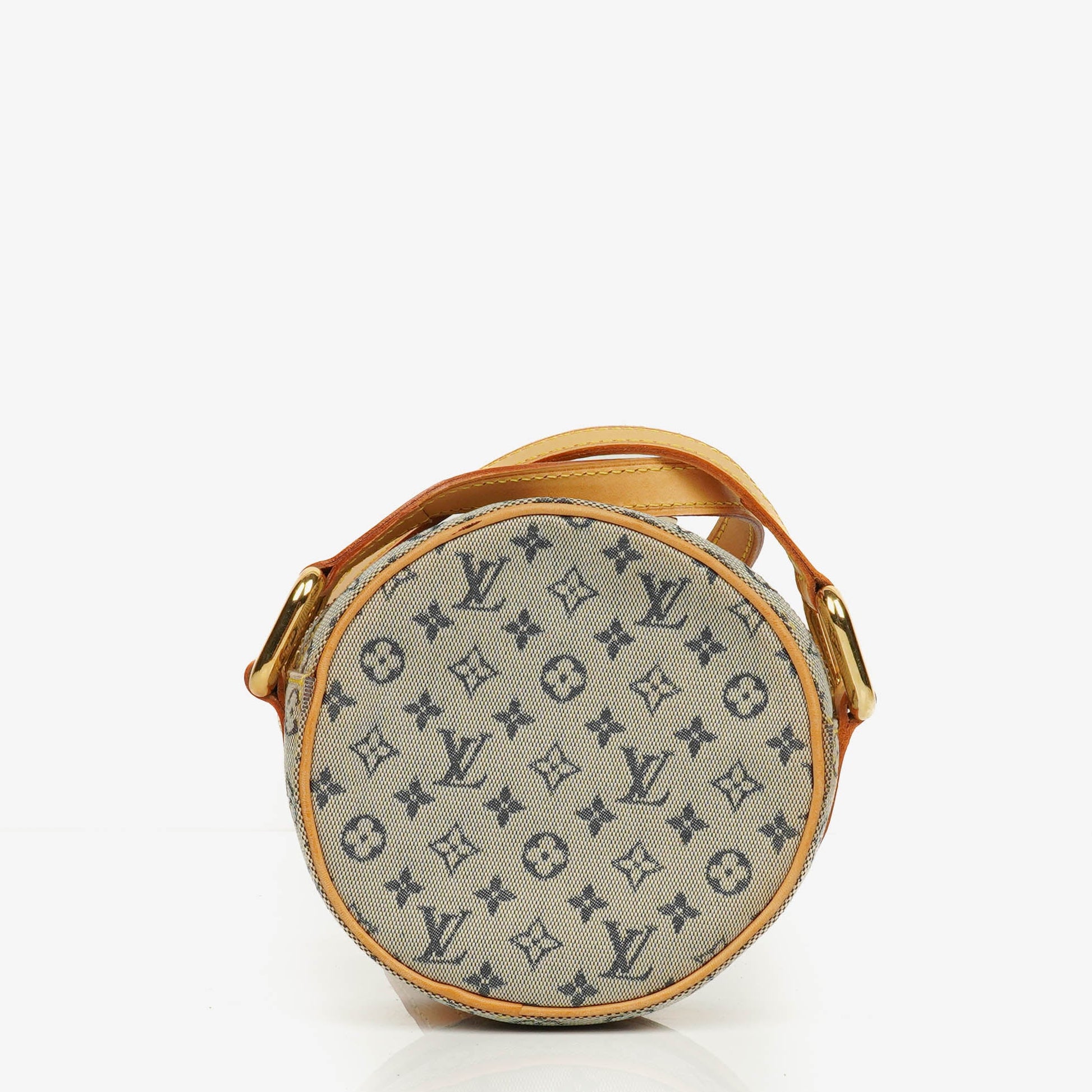 Louis Vuitton Mini Jeanne PM Schultertasche aus blauem Monogram Mini Lin