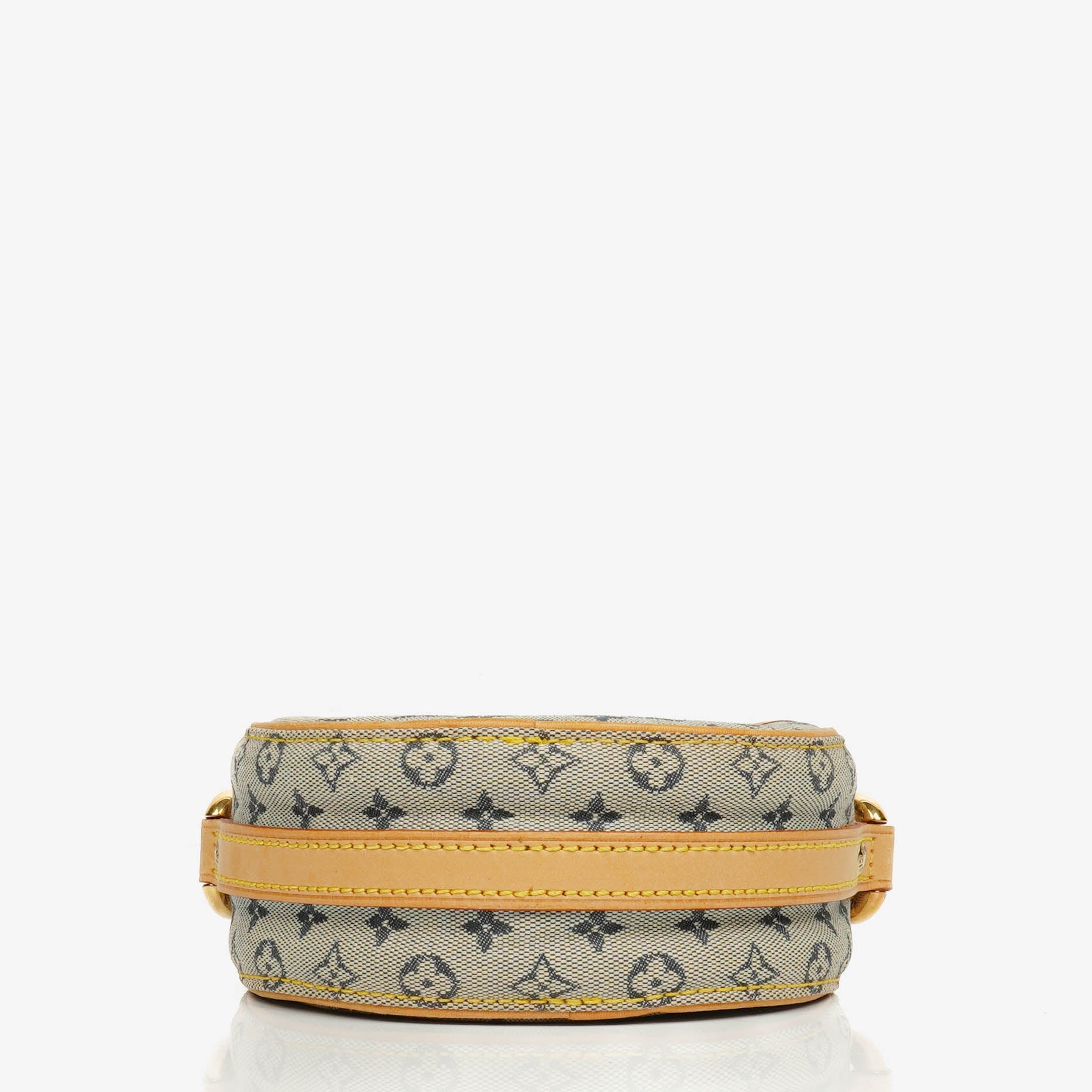 Louis Vuitton Mini Jeanne PM Schultertasche aus blauem Monogram Mini Lin
