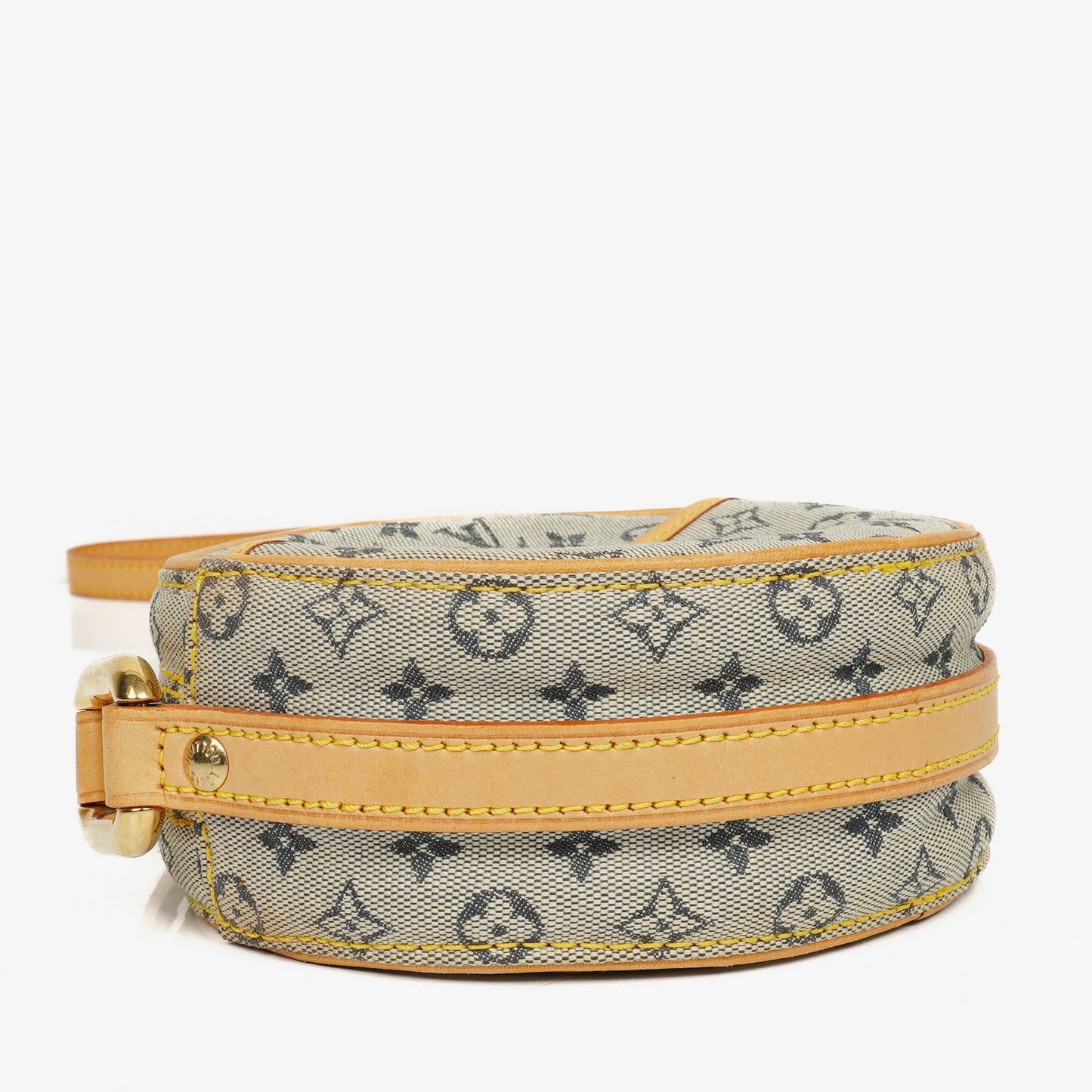 Louis Vuitton Mini Jeanne PM Schultertasche aus blauem Monogram Mini Lin