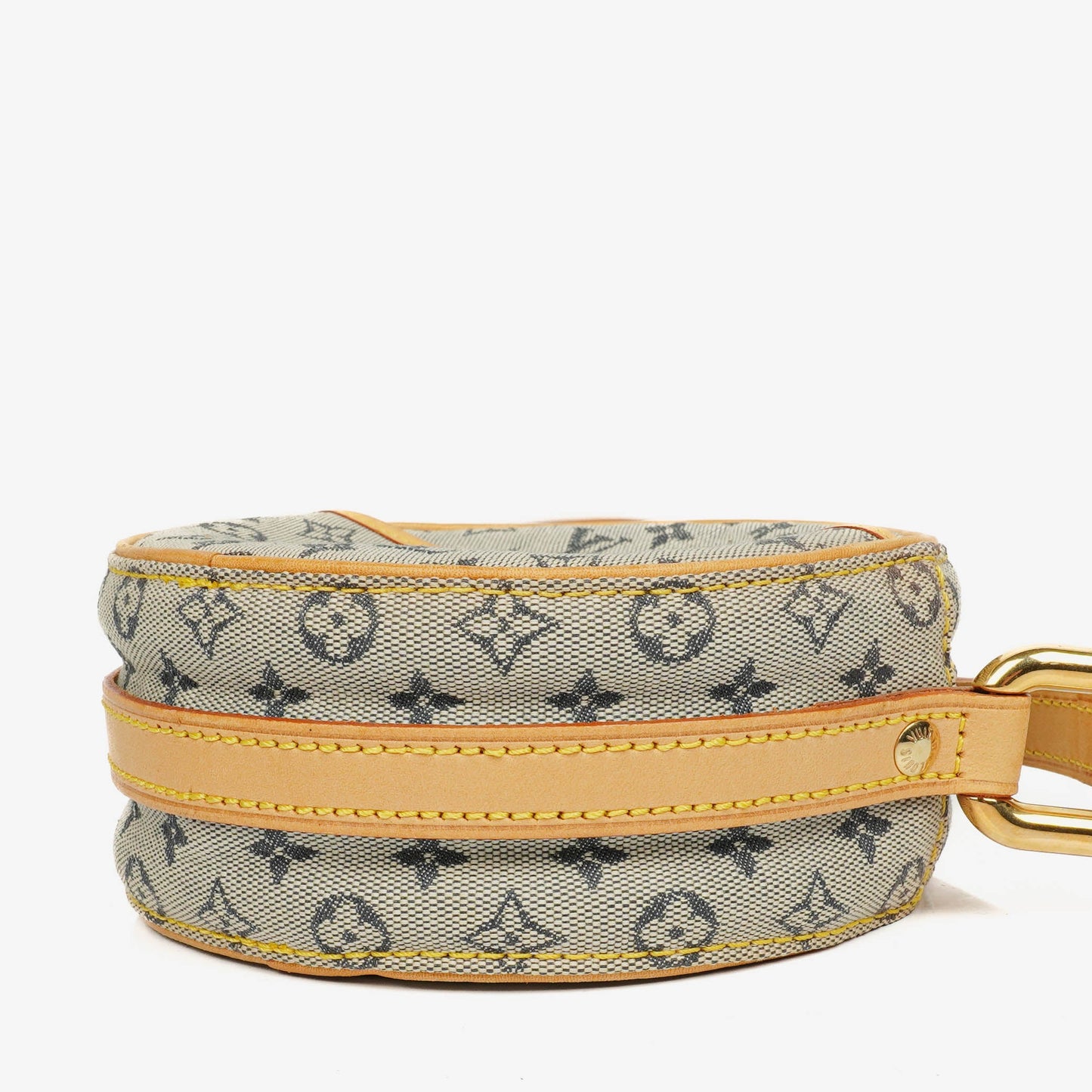 Louis Vuitton Mini Jeanne PM Schultertasche aus blauem Monogram Mini Lin