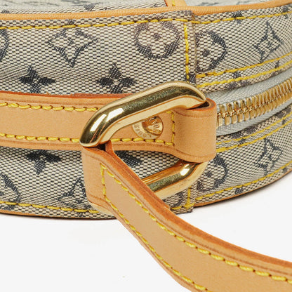 Louis Vuitton Mini Jeanne PM Schultertasche aus blauem Monogram Mini Lin