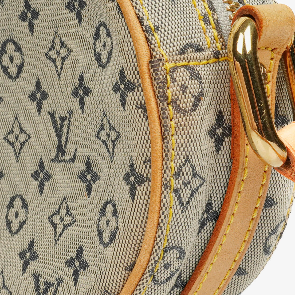 Louis Vuitton Mini Jeanne PM Schultertasche aus blauem Monogram Mini Lin