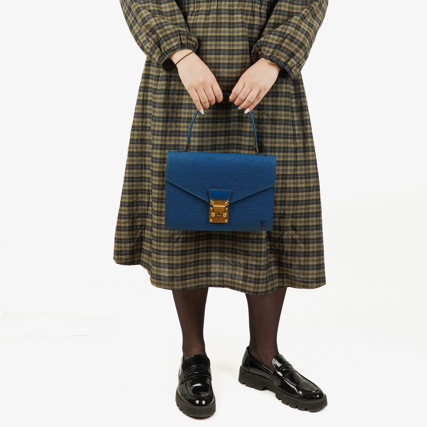 Louis Vuitton Concorde Tasche aus blauem Epi Leder