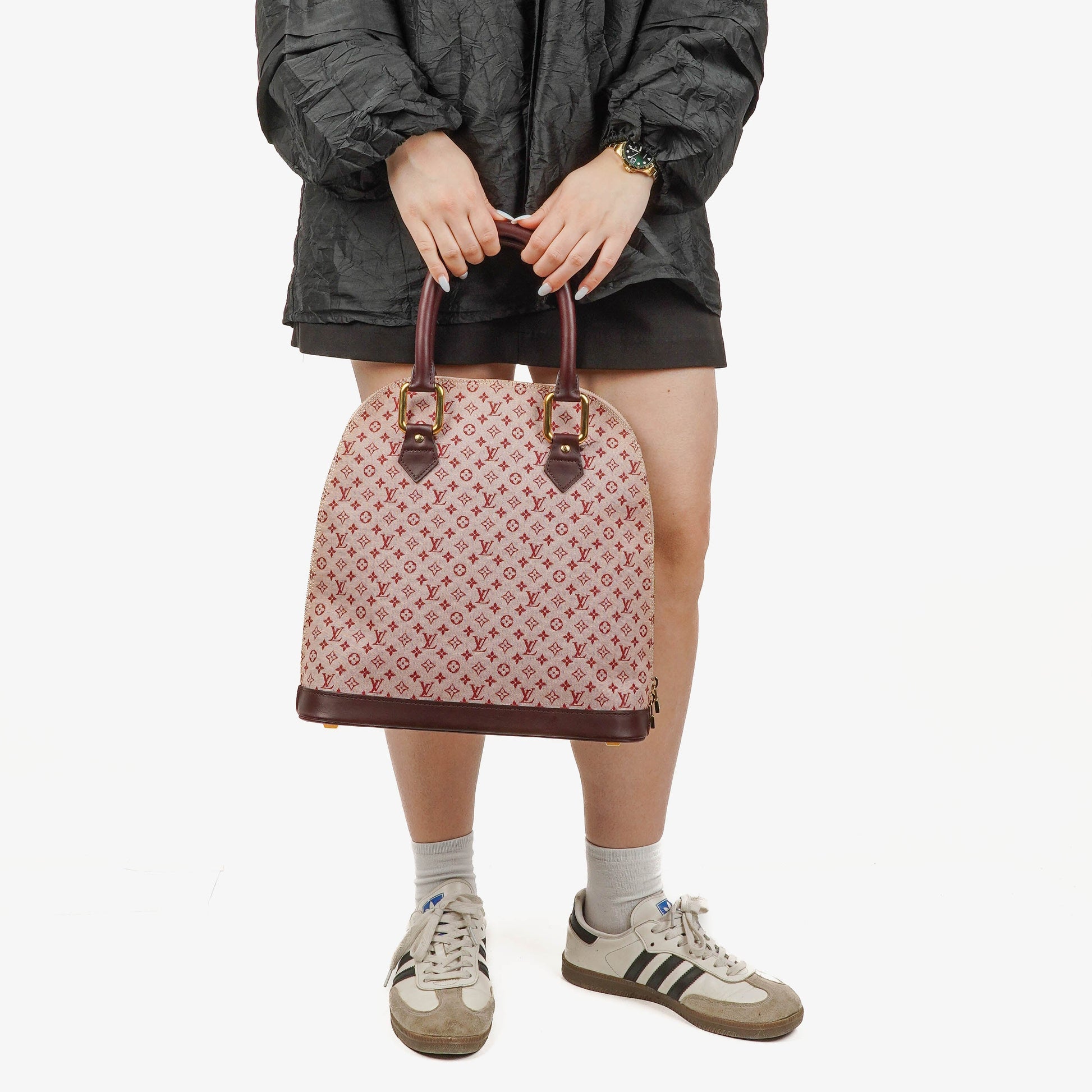Louis Vuitton Alma Haut Tote Bag aus Cherry Mini Monogram