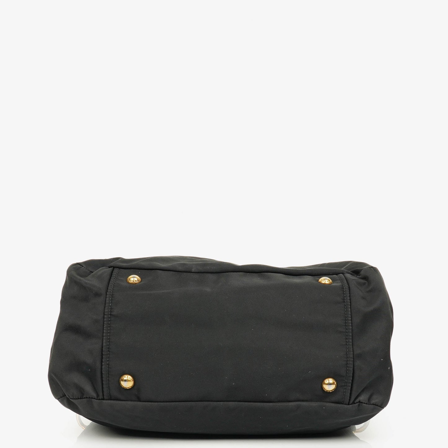 Prada Nero Nylon Logo-Jacquard Henkeltasche