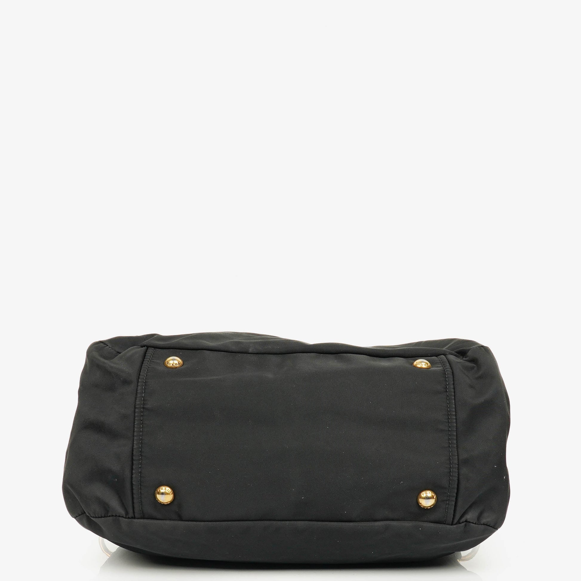 Prada Nero Nylon Logo-Jacquard Henkeltasche