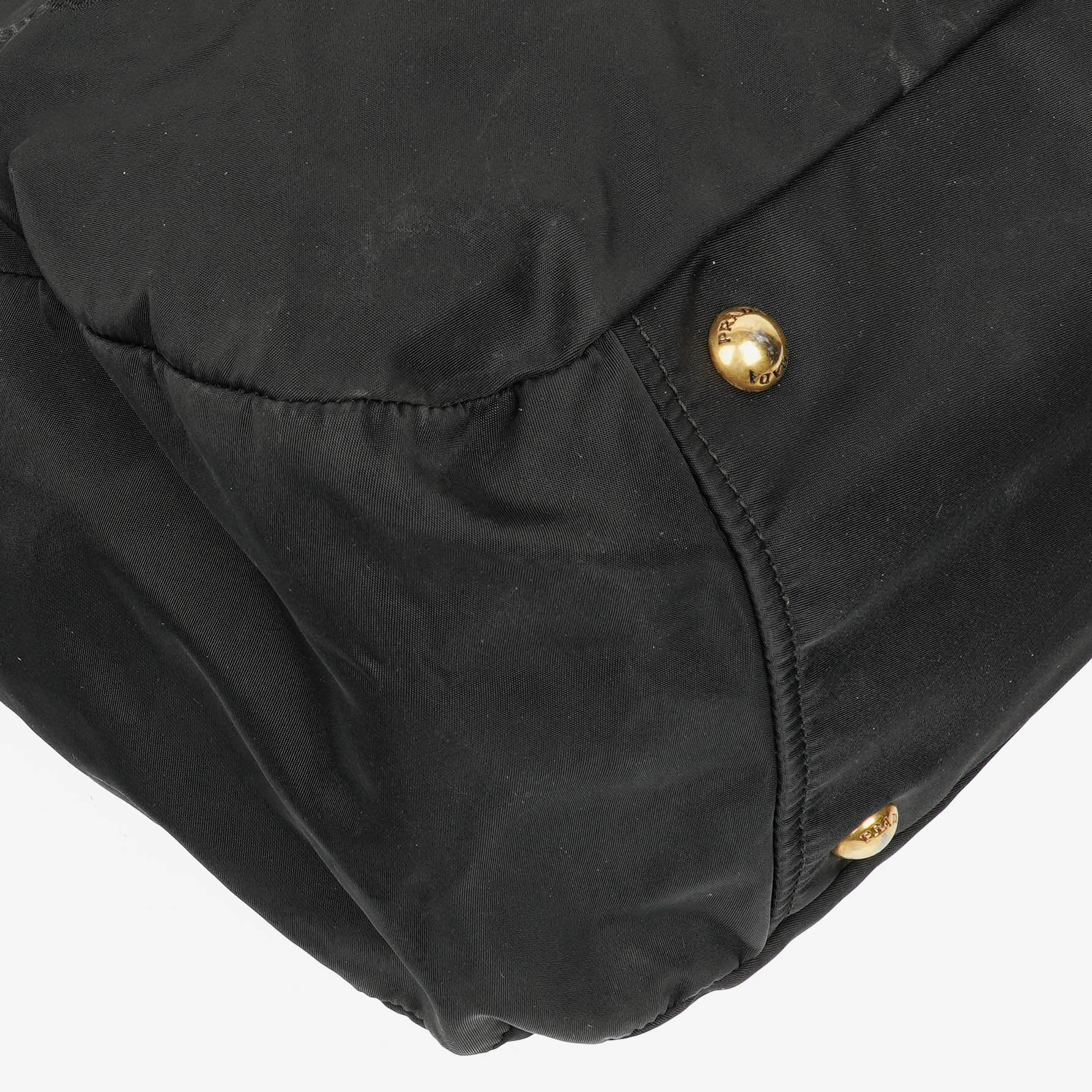 Prada Nero Nylon Logo-Jacquard Henkeltasche