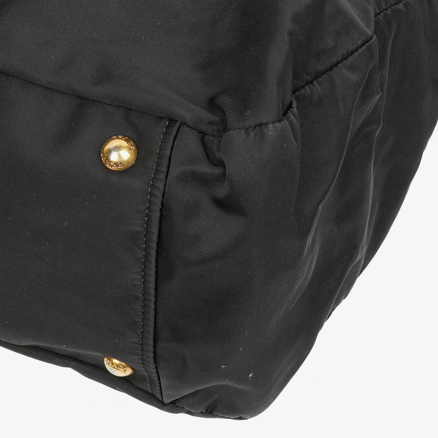 Prada Nero Nylon Logo-Jacquard Henkeltasche
