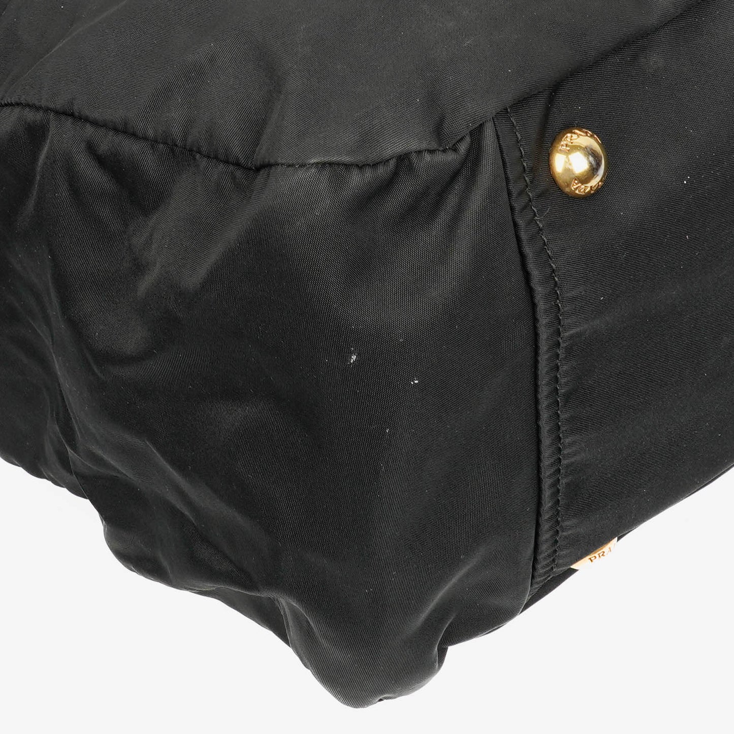 Prada Nero Nylon Logo-Jacquard Henkeltasche
