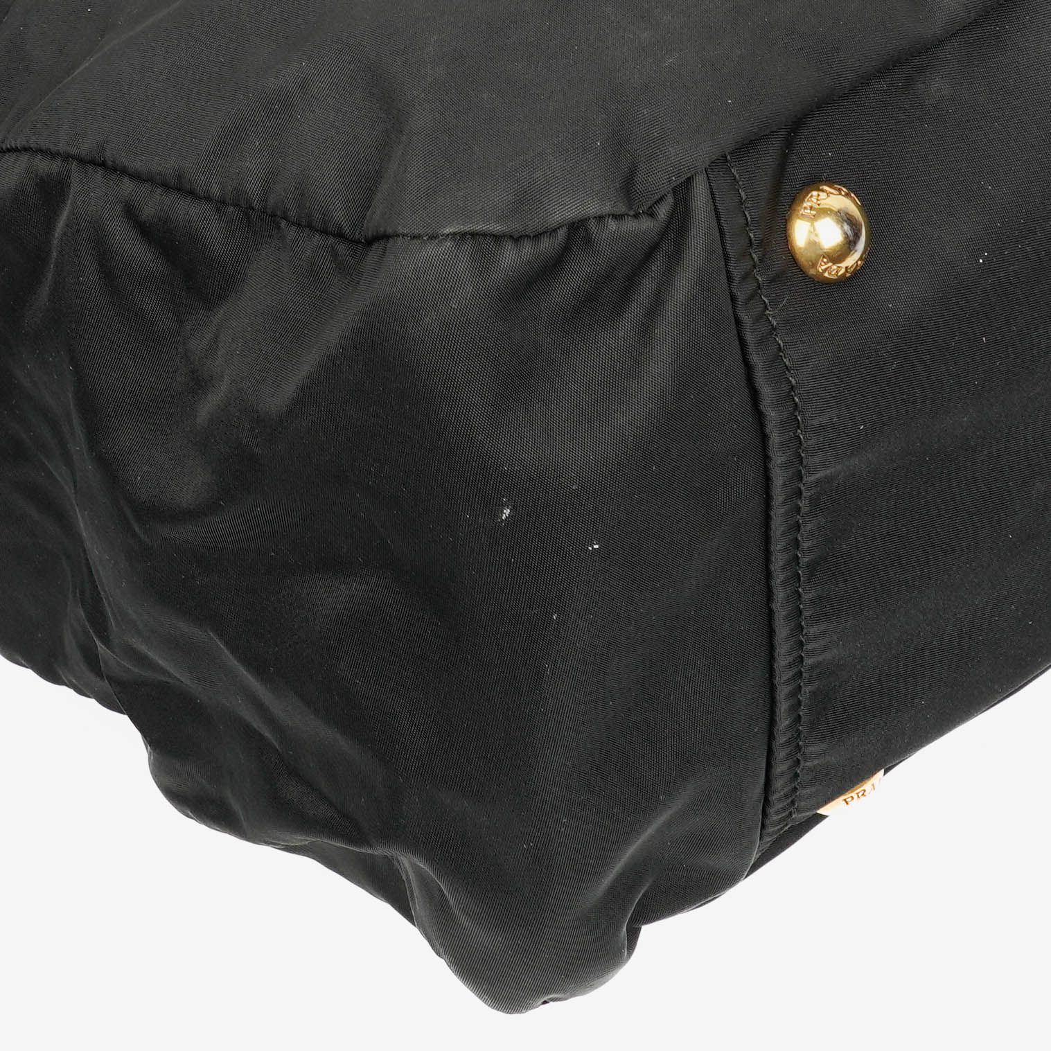 Prada Nero Nylon Logo-Jacquard Henkeltasche