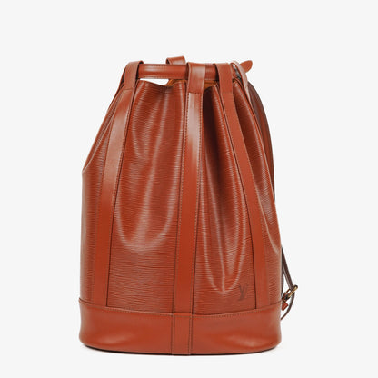 Louis Vuitton Randonnee PM Rucksack aus braunem Epi Leder
