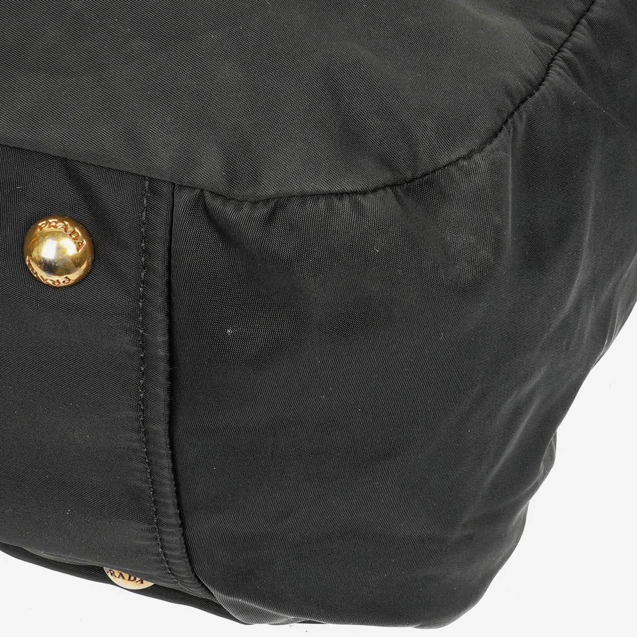 Prada Nero Nylon Logo-Jacquard Henkeltasche