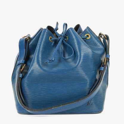 Louis Vuitton Petit Noe Schultertasche aus blauem Epi Leder