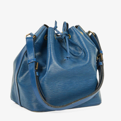 Louis Vuitton Petit Noe Schultertasche aus blauem Epi Leder