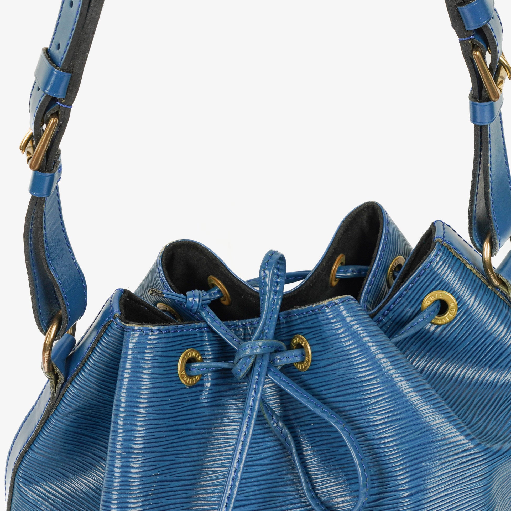 Louis Vuitton Petit Noe Schultertasche aus blauem Epi Leder