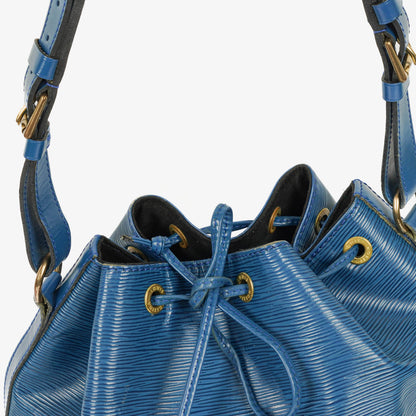 Louis Vuitton Petit Noe Schultertasche aus blauem Epi Leder