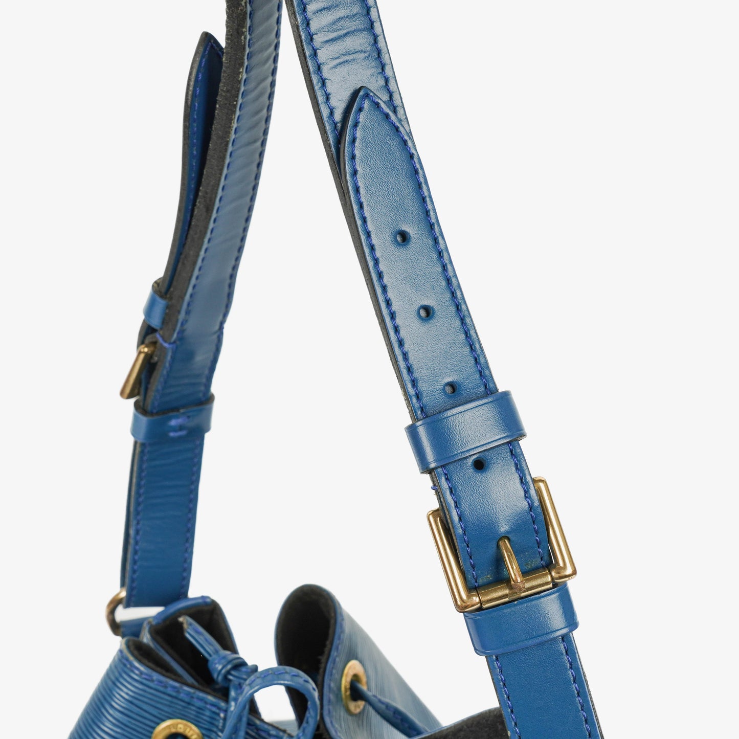 Louis Vuitton Petit Noe Schultertasche aus blauem Epi Leder