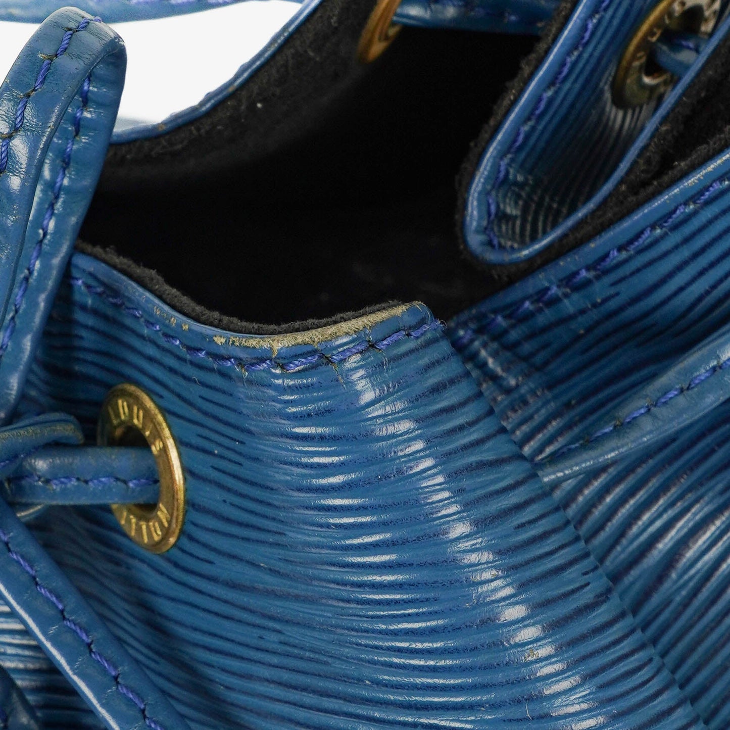 Louis Vuitton Petit Noe Schultertasche aus blauem Epi Leder