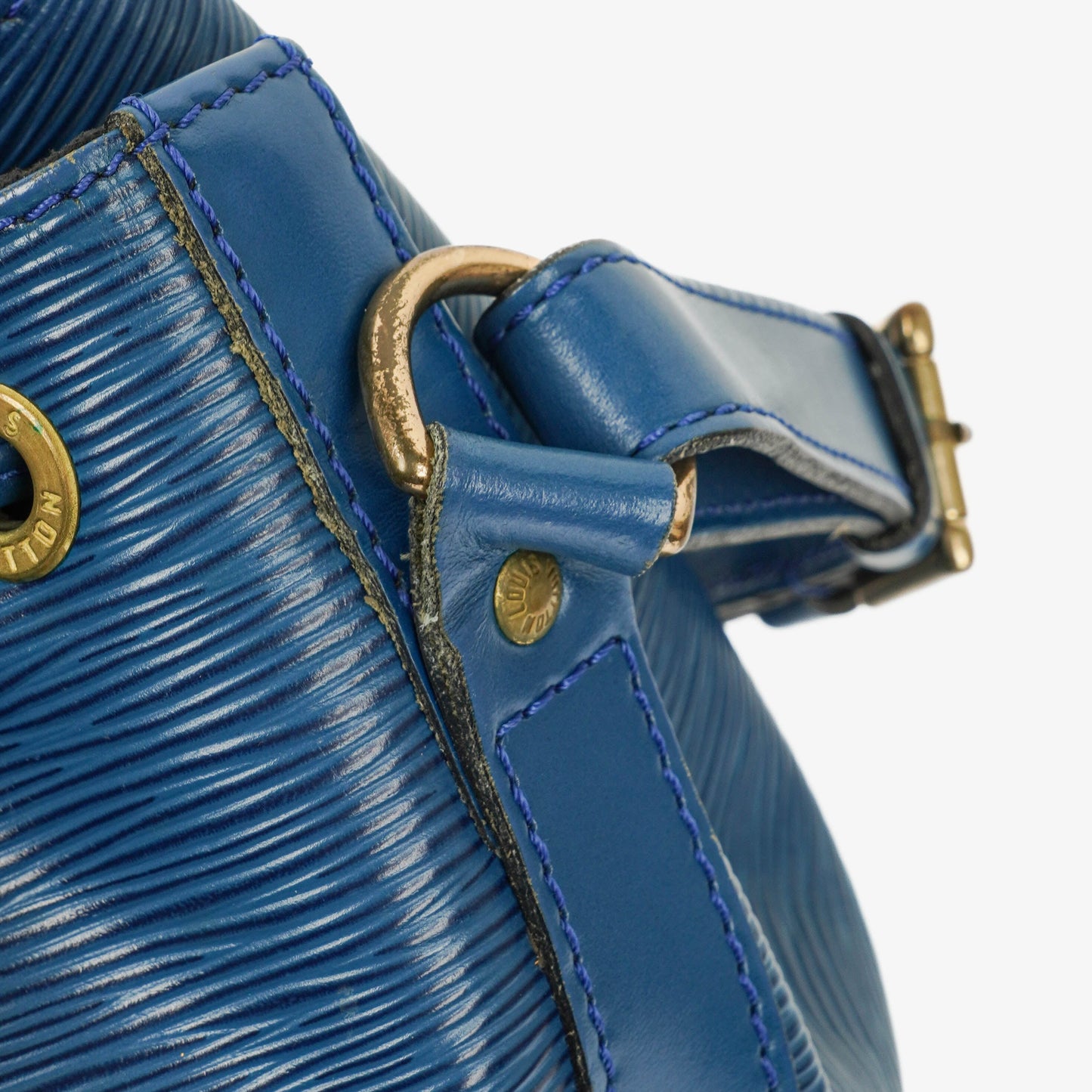 Louis Vuitton Petit Noe Schultertasche aus blauem Epi Leder