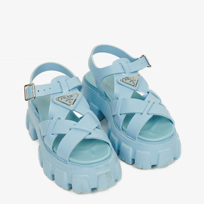 Prada Monolith Plateau-Sandalen