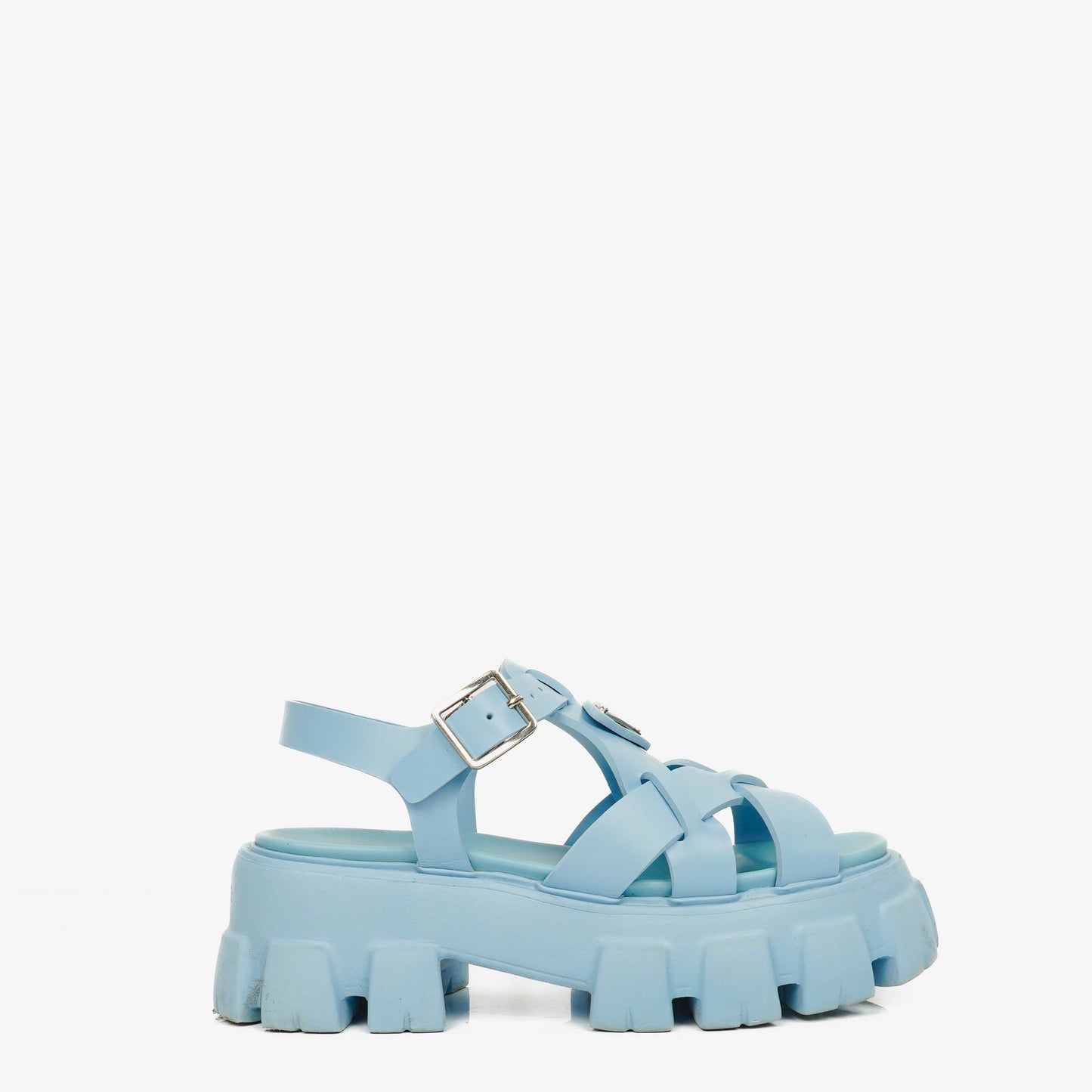 Prada Monolith Plateau-Sandalen