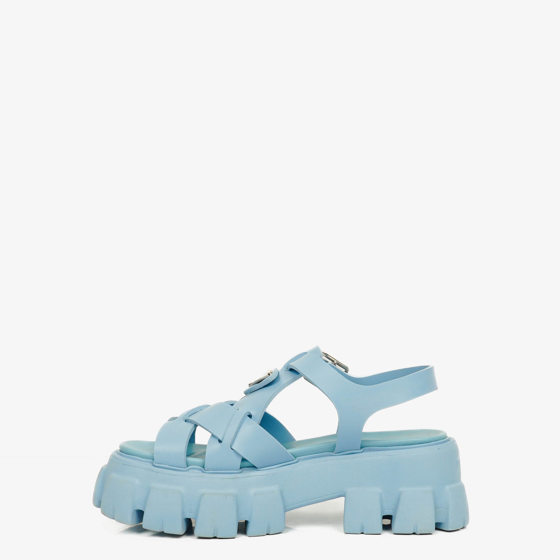 Prada Monolith Plateau-Sandalen