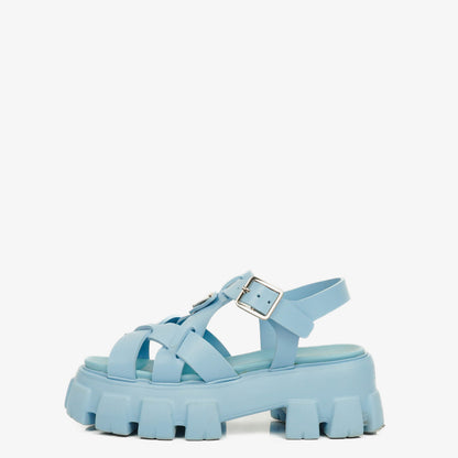 Prada Monolith Plateau-Sandalen