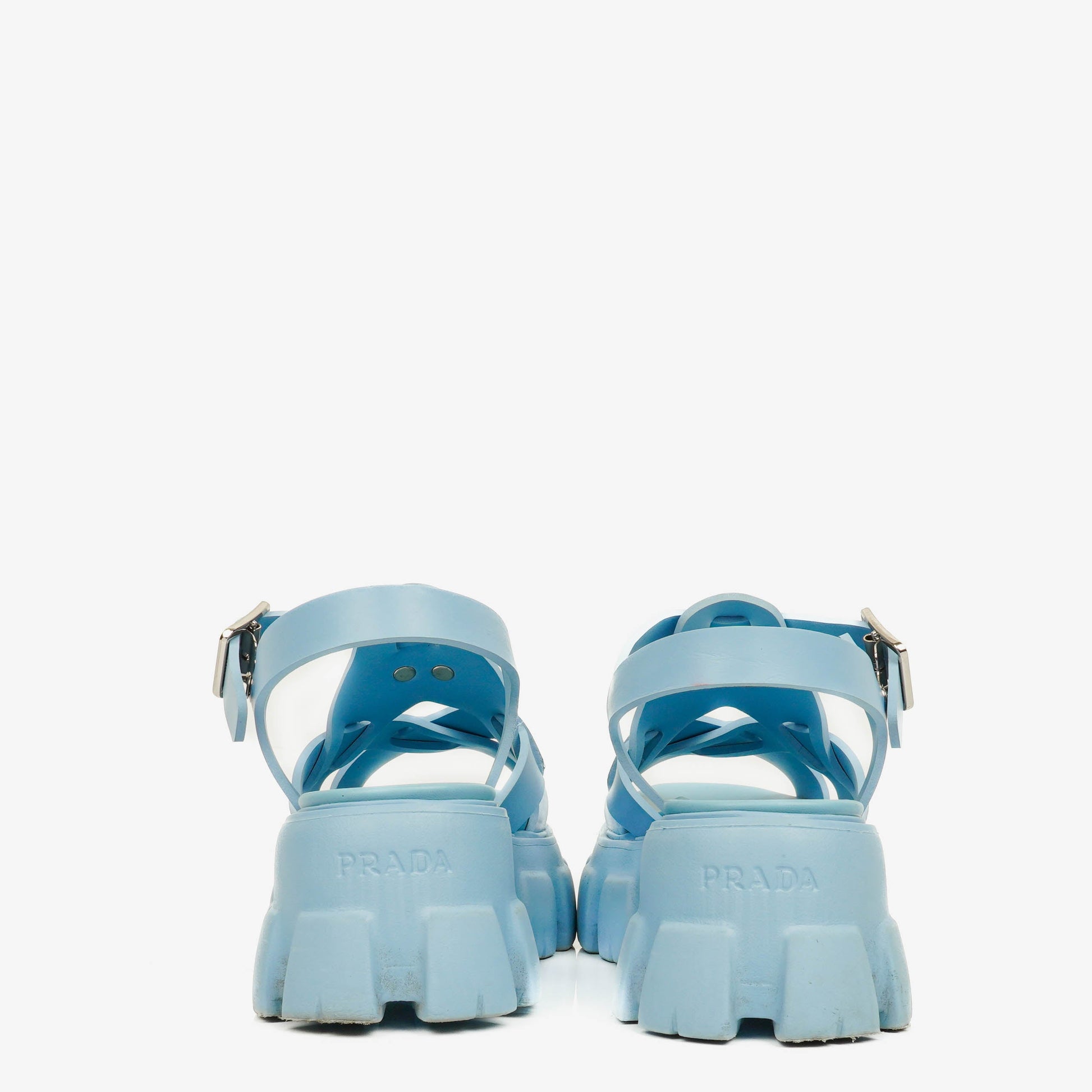 Prada Monolith Plateau-Sandalen