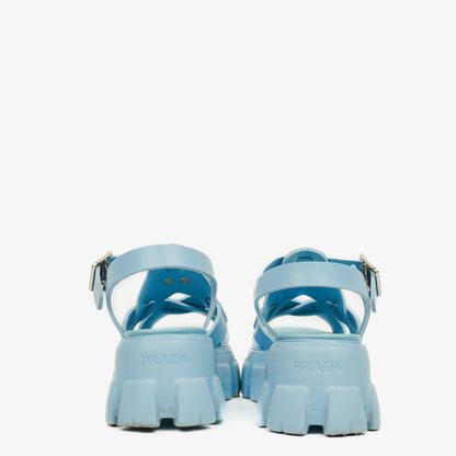 Prada Monolith Plateau-Sandalen