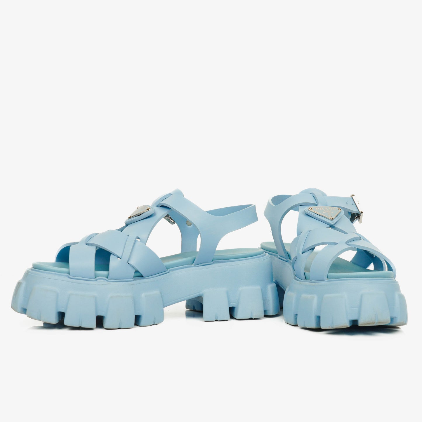 Prada Monolith Plateau-Sandalen