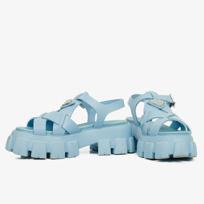Prada Monolith Plateau-Sandalen