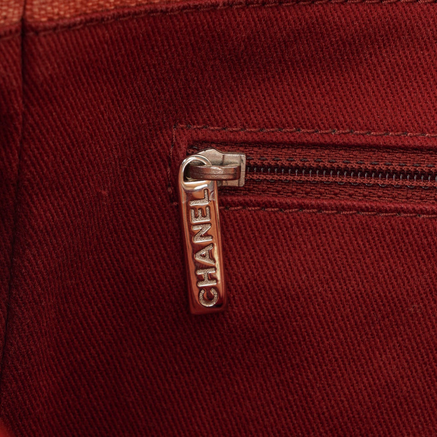 Chanel Deauville Shopping Tote aus pinkem Canvas