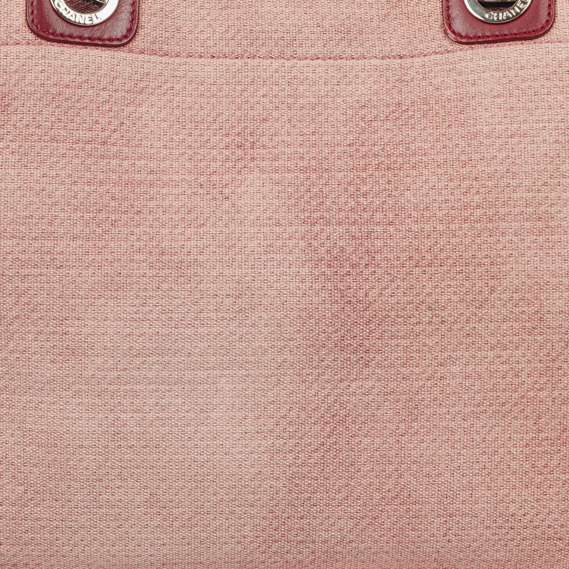 Chanel Deauville Shopping Tote aus pinkem Canvas