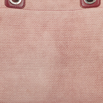 Chanel Deauville Shopping Tote aus pinkem Canvas