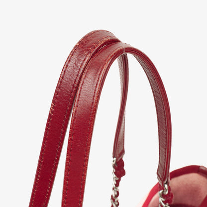 Chanel Deauville Shopping Tote aus pinkem Canvas