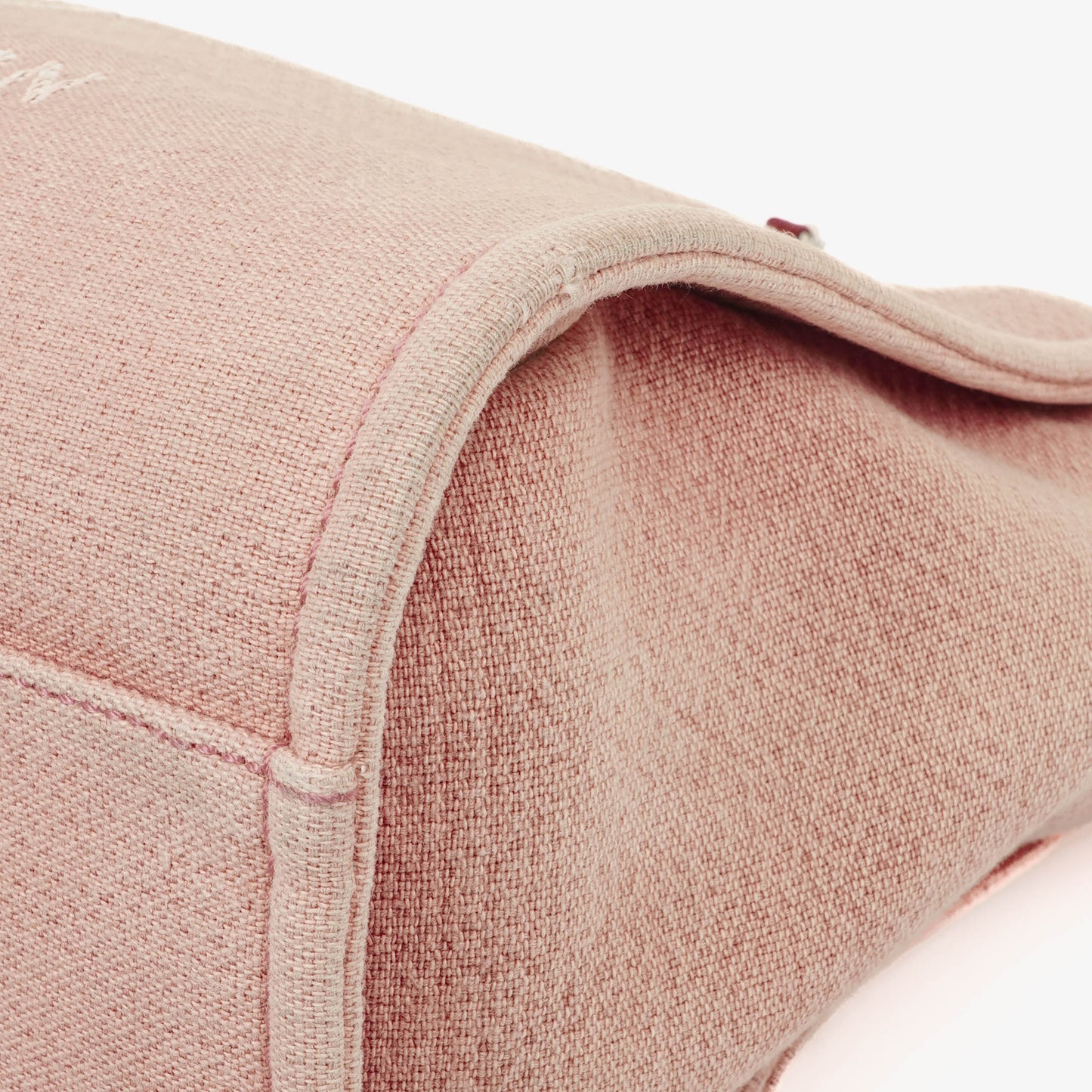 Chanel Deauville Shopping Tote aus pinkem Canvas