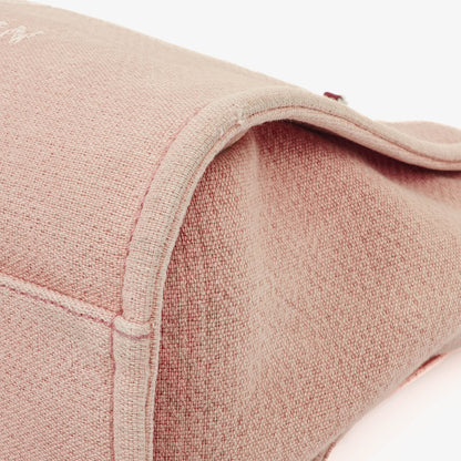 Chanel Deauville Shopping Tote aus pinkem Canvas