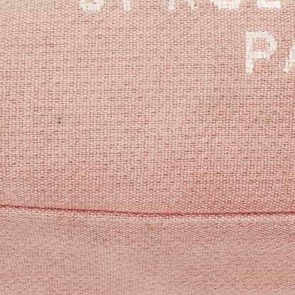 Chanel Deauville Shopping Tote aus pinkem Canvas