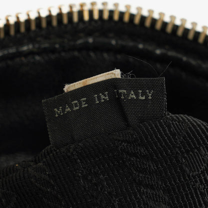 Prada Nero Nylon Logo-Jacquard Henkeltasche